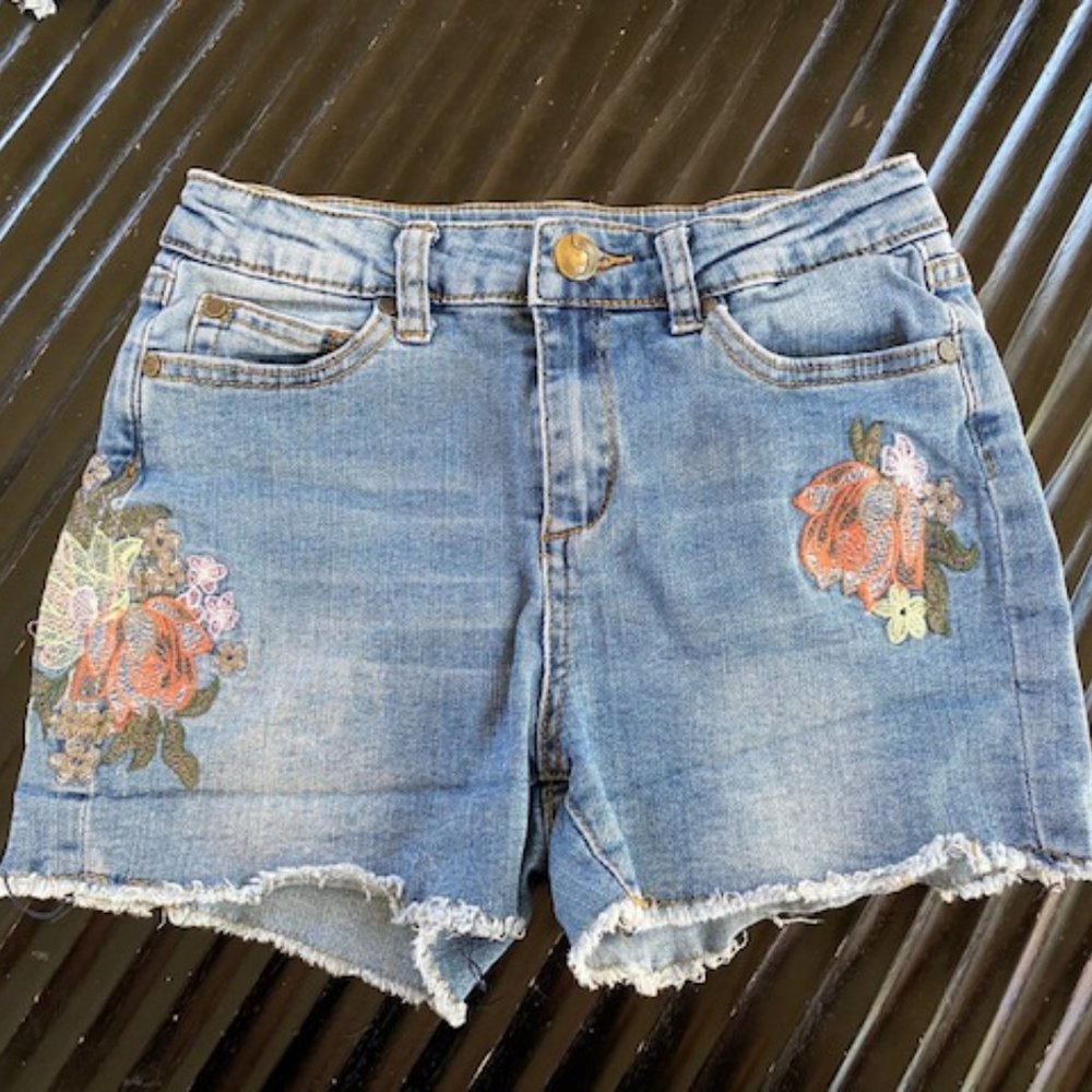 Joe's Embroidered Denim Shorts